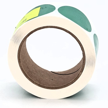 Zelené kruhové samolepky, 51 mm 2palcové tečkové štítky 500 bal