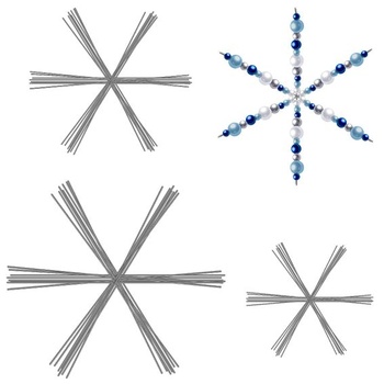 Hottop Snowflake Wire Personalizovaný kovový Snowflake Wire Vánoční Snowflake Wire Snowflake