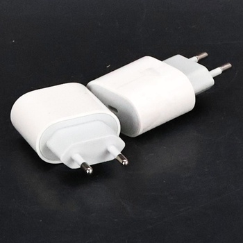 Nabíjecí adaptér 2 kusy bílé s USB - C