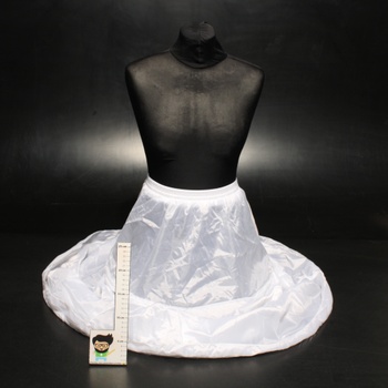 Biela spodnička pod šaty Beautelicate 105 cm