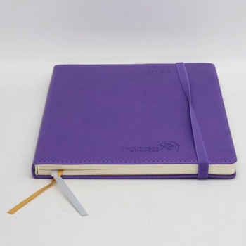 Plánovací diár Poprun 22 × 16,5 cm fialový