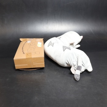 Plyšová hračka Mewaii polštář 130 cm šedý