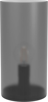 Nočná lampa EGLO Geo, elegantná sklenená stolná lampa, dekorácia do izby spálne, valcová lampa do