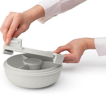 Brabantia - Make & Take Miska na šalát 1,3 l - Vyberateľná vložka - Bezpečné zacvaknutie - Netesnosť