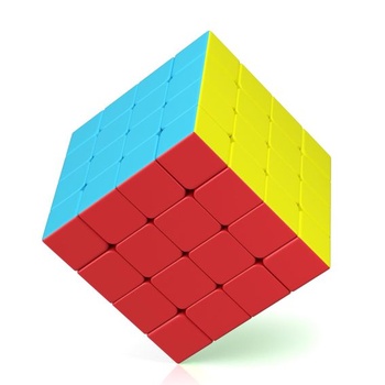 ROXENDA Magic Cube 4x4 Speed Cube Stickerless - Profesionální, pevný a odolný, točí se rychleji než