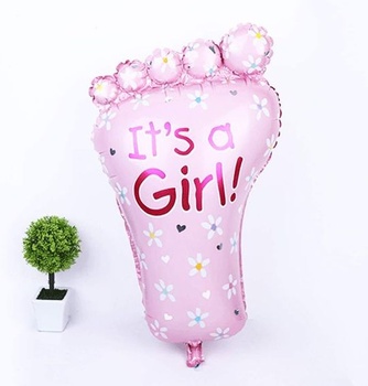 Dětská dekorace na miminko, holčičí balónek, Růžové balónky It a girl, party dekorace s odhalením