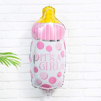 Dětská dekorace na miminko, holčičí balónek, Růžové balónky It a girl, party dekorace s odhalením