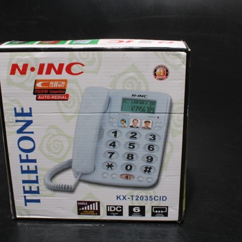 Klasický pevný telefon Vipxyc KX-T2035CID