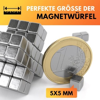 Magnetická kostka JAWA 5 mm - 50 magneti al Neodimio Extra Forte - Antistresová hra s magnetem na