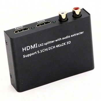 Rozbočovač HDMI LINKFOR 1x2 s extraktorom