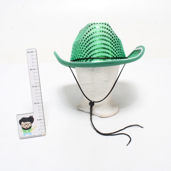 Zelený klobouk s LED páskem Zfven