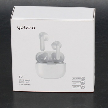 Bezdrátová sluchátka Yobola IPX7 Bílá