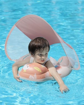 Zdarma plavací nafukovací záchranná bóje pro batolata Pomozte miminku naučit se kopat a plavat s