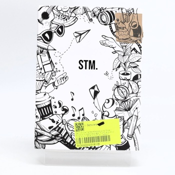 Zápisník STM A5, se vzorem, černý
