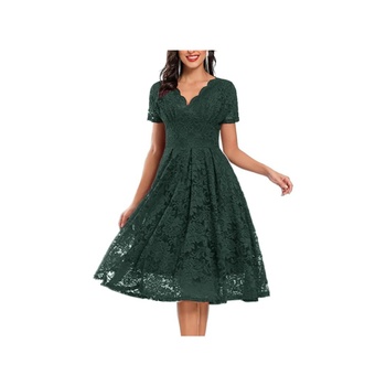 Dámské krajkové šaty Sebowel XL zelené