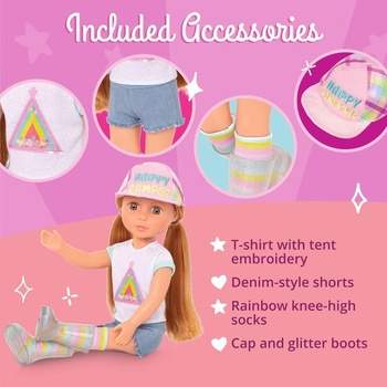 Glitter Girls Doll Astrid – Pohyblivá 36 cm panenka s oblečením pro panenky, doplňky a dlouhými