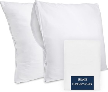Dreamzie obliečka na vankúš 60x60 cm - sada 2 ks - obliečka na vankúš vodeodolná a Oeko-TEX -