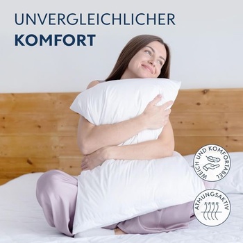 Dreamzie obliečka na vankúš 60x60 cm - sada 2 ks - obliečka na vankúš vodeodolná a Oeko-TEX -