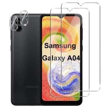 Ochranná fólie pro Samsung Galaxy A04 tvrzená fólie, ochranné sklo a ochranná fólie na fotoaparát,