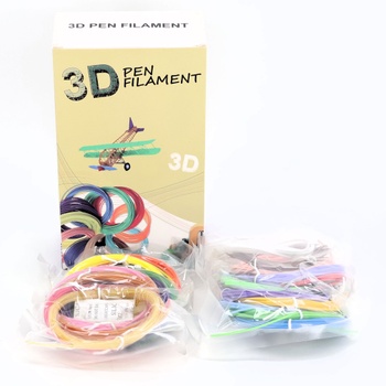Uzone 24 barev 3D tiskové pero Náplně PLA filamentu 1,75 mm, každá barva 3M, celkem 72M, 1,75 mm 3D