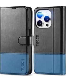 Pouzdro TUCCH pro iPhone 15 Pro Flip Case [RFID Blocker]…