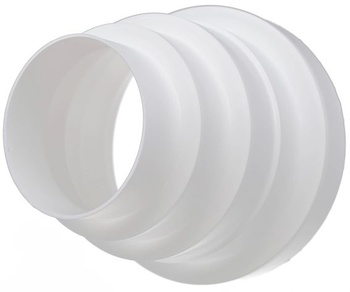 H&C VENT PVC redukcia pre ventilačnú hadicu a výfukovú hadicu - adaptér pre redukciu - hadicová