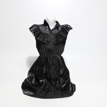 Dětský kostým černé šaty XL z polyesteru