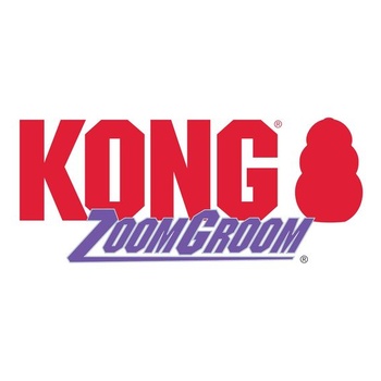 KONG – ZoomGroom – Kefka na starostlivosť o psy a šampóny – Pre veľké psy (červená)