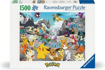 Ravensburger Puzzle 12000726 - Pokémon Classics - 1500 dielkové puzzle pre dospelých a deti od 14 rokov,