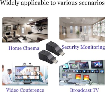 PNGKNYOCN HDMI opakovač, ethernetový vysielač signálu HDMI na RJ45, adaptér pre vysielač a prijímač v