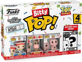Funko Bitty Pop! Toy Story - Jessie 4PK - Jessie, Bullseye, Hamm a minifigurka překvapení - 0,9