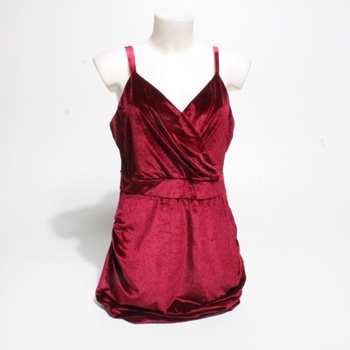 Dámské šaty Curlbiuty, vel. XL, tm. červené