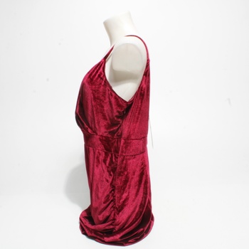 Dámské šaty Curlbiuty, vel. XL, tm. červené