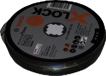 Príslušenstvo Bosch Rezný kotúč s plochým povrchom – 10 kusov Standard pre Inox (pre nerezovú)