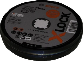 Príslušenstvo Bosch Rezný kotúč s plochým povrchom – 10 kusov Standard pre Inox (pre nerezovú)