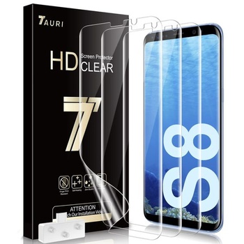 Balení 3 ochranných fólií TAURI kompatibilní s fólií Samsung Galaxy S8 Galaxy S8 bez bublin s