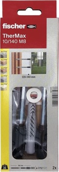 hmoždinka fischer na upevnenie na zateplený plášť, Grigio, Cappotto Max 140 mm