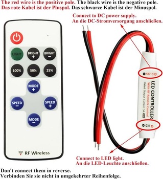 LITAELEK 2ks RF diaľkový ovládač LED pásku DC 5V-24V 5A LED páskový prijímač regulátor stmievač LED