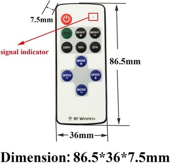 LITAELEK 2ks RF diaľkový ovládač LED pásku DC 5V-24V 5A LED páskový prijímač regulátor stmievač LED