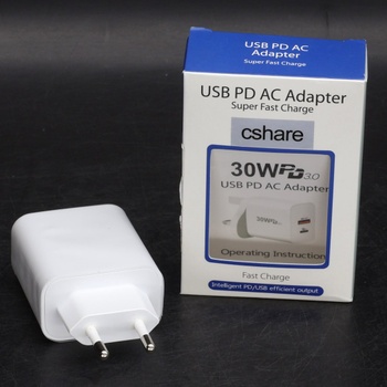 USB C bílá nabíječka Cshare