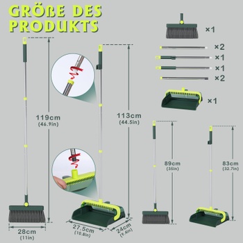 Metla s násadou Masthome HGCTDP2019-DE-1