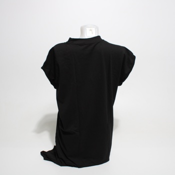 Dámské šaty mini černé krátký rukáv
