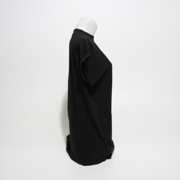 Dámské šaty mini černé krátký rukáv