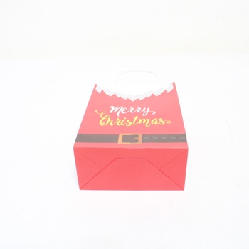 Papírové tašky Belle Vous Santa Claus Kraft (24 kusů) - 16x22 cm - Dárkové tašky s kostýmy Santa