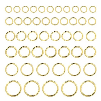 60dílné skákací kroužky, otevřené skládací kroužky, malé skákací kroužky na šperky, malé kovové