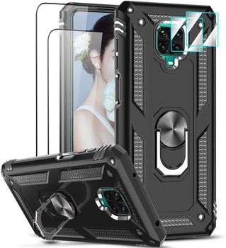 Puzdro LeYi pre Xiaomi Redmi Note 9 Pro/Note 9S/Note 9 Pro Max stojan na mobil puzdro na mobil s