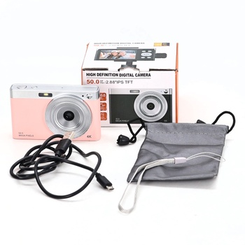Digitální kamera Kisbeibi růžová 50 MP 4K