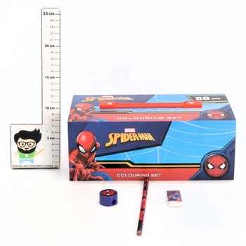 Sada omaľovánok Marvel Spiderman Avengers, krabička na maľovanie a omaľovánky pre deti Puzdro na