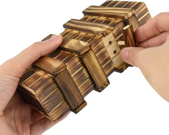 Coriver Magic Dárková krabička, Dárkové balení Puzzle Box Puzzle Box se 2 tajnými přihrádkami,