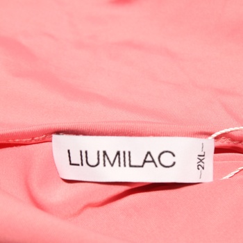 Dámské šaty s mašlí LIUMILAC růžové XXL